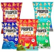 WowboxmeFull Box Properchip Lentil Crisps 24x20g Properchips (Mixed Variety Pack 96 Bags)