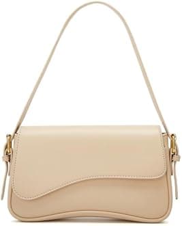 Shoulder Bag for Women Y2K Crossbody Purse PU Leather Underarm Handbag 2 Adjustable Strap for Daily Commute Travel