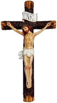 16 Inch Holy Cross Showpiece Idol Catholic Wall Decorative Christian Statues Figurine For Home Decor Craft Gifts For House Warming For Living Room