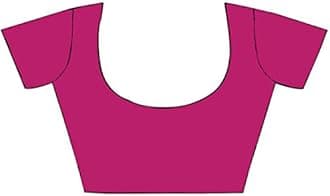 RAJESHWAR FASHION WITH RF Women's Latest Stylish Fancy Georgette Printed Saree For Women With Jacquard Border & Blouse (Multicolored)