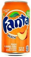 Fanta Soft Drink Cans (24 x 330ml Cans, Peach)
