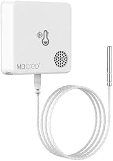 MOCREO ST10 Ultra Low Wireless Freezer Thermometer, -328°F to 392°F Temperature Alarm, Email & App Alert, Data Logging, No Subscription, for Lab Medical Vaccine Refrigerator (Hub Required)