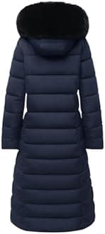 MOERDENG Women's Water Resistant Long Winter Coat Thickened Down Alternative Jacket Warm Puffer Jacket Parka