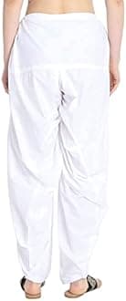 woman's plain cotton patiala salwar combo of 2 (free size) patiala || patiyala || patiala pants || cotton patiala || patiala combo (multicolour)
