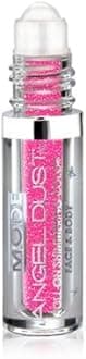 Mode Angel Dust Roll On Glitter - Electric Hot Pink - Iridescent Ultraviolet Sparkling High Performance 3D Loose Glitters Face and Body, Spill Proof Bottle, Made in The USA