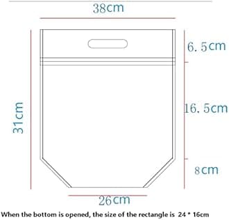 5pcs Insulated Lunch Bag with Zip Lock & Handle Stand Up Insulation Bags Reusable Thermal Box Liners Open Top Metalized Box Liners Lunch Food Box Thermal Shipping Bags (Size : 38x31x16cm)