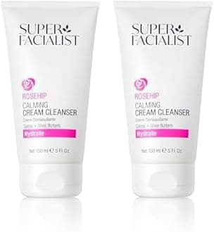Super Facialist Hydrate Calming Creamy Cleanser- Ultra-Gentle Cleanser & Makeup Remover with Shea Butter, Cocoa Butter & Vitamin B 5 for Sensitive Skin, Hydrating & Vegan Friendly, 150ml (Pack of 2)