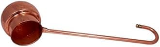 SHIV SHAKTI ARTS® Pure Copper Hammered Loti, Glass, Water Dispenser Ladle, 300 ml