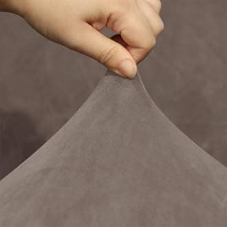 ZHUIYUAN Velvet Office Chair Slipcover with Arms,Cover Chair For Vanity,Modern Office Computer Chair Protector,Stretch Wingback Dining Chair Cover Protector for Home Kitchen Living Room