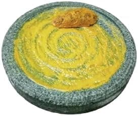 Our RuralTraditional Haldi Grinding & Chandan Rubbing Stone – Ayurvedic Manjal Kal for Turmeric, Almond & Herbal Paste Making 5 Inch