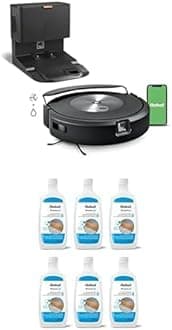 Bundle of iRobot Roomba Combo j7+ Self-Emptying Robot Vacuum & Mop + Authentic 6-Pack Hard Floor Cleaner