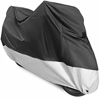Motorcycle Covers, Outdoor Waterproof Motorbike Covers with Lock-Holes & Storage Bag, Fits up to 96.5" Motorcycles