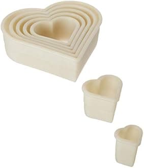 Mercer Culinary 7-Piece Heart Plain Nylon Cutter Set