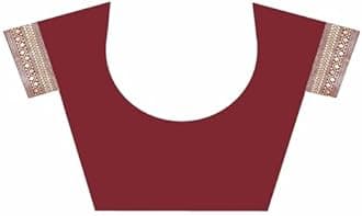 Sugathari Banarasi Saree Silk Kanjivaram Pure Women Design Wear Pattu Saree Party Saree with Blouse for Wedding Saree (SAN PARI-182 Dark Green)