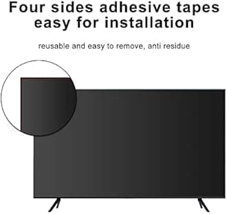 40-65 Inch TV Screen Protectors Anti-Glare TV Screen Protector Filter Out Blue Light Anti Scratch Film for Samsung, Hysenss, Sony, LG Etc / 55in1211x682mm