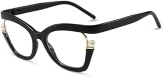 AOOLIA Oversized Cat Eye Reading Glasses for Women, Retro Stylish Blue Light Blocking Reader, Anti-fatigue Computer Glasses