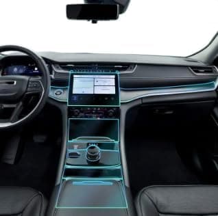 for Jeep Grand Cherokee 2021-2024 PPF Precut 8.5Mil Car Paint Protective Film TPU HD Film Scratch Protector Interior Accessories (Style C)