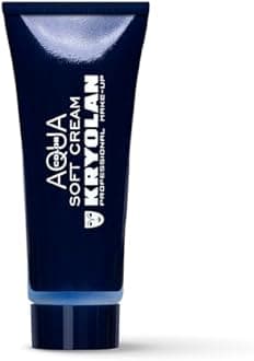 Kryolan Aquacolor Soft Cream Tube 25ml | Creamy Liquid Special Effects Makeup | Face and Body Paint For Skin of All Types | Professional Halloween Makeup, Theater, Cosplay, Costume, SFX Face Paint