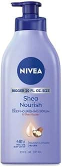 NIVEA Shea Nourish Body Lotion with Deep Nourishing Serum and Shea Butter, 20 Fl Oz
