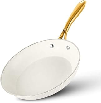 GOTHAM STEEL 10 Inch Non Stick Frying Pan Nonstick Pan with Ceramic Copper Coating for Long Lasting Nonstick Frying Pan Skillet for Cooking with Stay Cool Handle, Oven/Dishwasher Safe, Non Toxic…