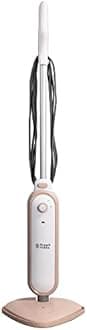 Russell Hobbs Steam & Clean Upright Steam Mop in Blush Pink, 1.4kW 380ml Water Tank, 8m Cord RHSM1001BP-G + Replacement Steam Mop Pads for RHSM1001-G Steam & Clean Mop, Pack of 5, RHPAD1001-G