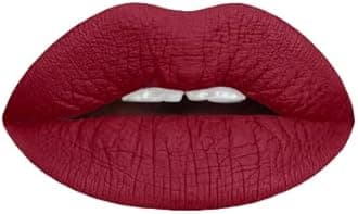 AromiMaroon Burgundy Liquid Lipstick | Bordeaux Wine Lip Color with Blue Undertones, Vegan, Cruelty-free, Waterproof, Long-lasting (Red Dahlia)