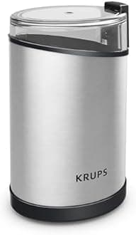 KRUPS Electric Coffee Grinder: 3 oz Capacity, 200 Watts - Versatile for Beans, Spices, Nuts - One-Touch Operation, Customizable Grind for 12 Cups - Ideal for Espresso, French Press (Pack of 6)