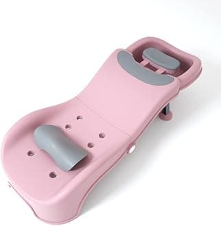 Adjustable Children Shampoo Chair for 3-10 Year Old Bathing Seat Tub Collapsible with Prevent Wet Clothes Design