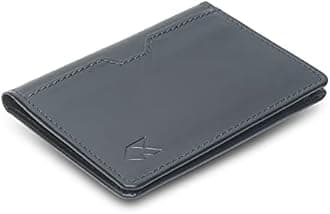 FOXHACKLE Leather Credit Card Holder Wallet for Men and Women, Thin Bifold RFID Blocking Wallet, Slim Front Pocket Minimalist Wallet, Small Card Case