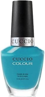 Cuccio St.Barts in a Bottle | Glossy Rainbow Nail Polish Nail Paint | 13ml | Long Lasting, Glossy, Vegan | Paraben Free | No Yellowing | FREE from Harmful Chemicals - Aqua Blue