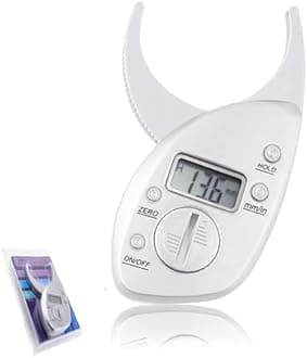 Portable Skin Fat Caliper Tester mm inch LCD Screen Athletic Women/Men Body Tools Monitoring Kit