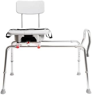 Transfer Bench with Cut-Out Molded Swivel Seat / Back Size: Regular by Eagle Health
