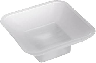 Soap Dish Frosted Square Soap Holder for Bathroom (Pack of 1)