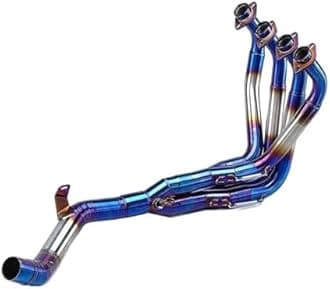 HZBHD Motorcycle Exhaust Pipe For K&awasaki Z900 (NOT For Z900 A2 Z900E) 2017-2022 Slip-on Front Middle Link Pipe Mid Connect Tube Muffler Exhaust(BLUE)