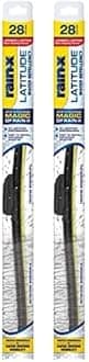 Rain-X 5079282-2 Latitude 2-In-1 Water Repellent Wiper Blades, 28 Inch Windshield Wipers (Pack Of 2), Automotive Replacement Windshield Wiper Blades With Patented Repellency Formula