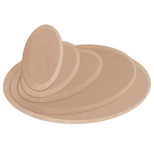 AHANDMAKER 5Pc Pottery Tools - Oval Ceramic Plate Molds, Clay Molds, Hand Building Tools for DIY Pottery Making