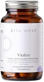 Zita West Vitafem Premium Fertility Supplement for Women - Prenatal Vitamins with Folate for Preconception Support - 60 Capsules (1 Month Supply)