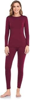 WEERTI Thermal Underwear for Women Long Johns with Fleece Lined Base Layer Women Cold Weather Top Bottom