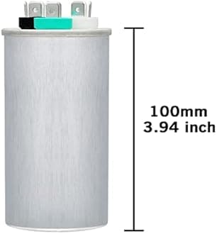 35/7.5 uF 35+7.5 MFD 370V or 440V Dual Run Start Round A/C Capacitor CBB65 CBB65B Air Conditioner Capacitors for AC Unit Fan Motor Start or Heat Pump or Condenser Straight Cool