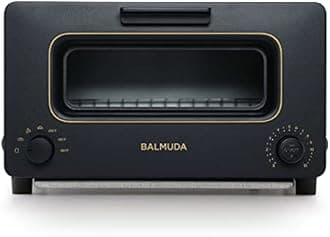 BALMUDA The Toaster | Steam Oven Toaster | Compact Size 14.1" W x 12.6" D x 8.2" H | 5 Cooking Modes: Sandwich Bread, Artisan Bread, Pizza & Pastry, Oven | Baking Pan Included | US Version | Black