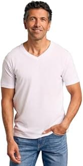 True Classic Mens V Neck T Shirts – Cotton V Neck Shirts for Men, V-Neck Mens T-Shirts and Undershirts for Men Pack/Singles