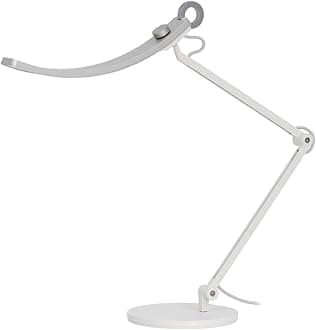 BenQ e-Reading LED Desk Lamp Designed for Monitor Suitable for Designers, Engineers, Architects, Studying, Gaming (Ergonomic, Dimmable, Warm/Cool White) - Silver
