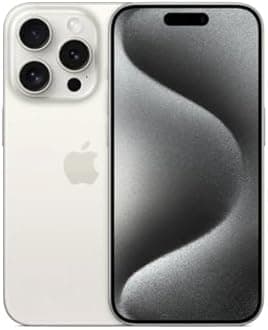 Apple iPhone 15 Pro Max, 512GB, White Titanium for Cricket Wireless (Renewed Premium)