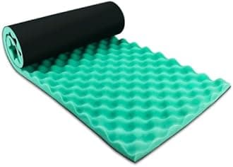 BXI Double Noise Insulation Soundproofing Foam - 39.4 X 13.4 X 1 Inches Egg Crate Sound Proof Acoustic Foam Panels - Sound Dampening Panels for HVAC, Pipe, Machine, Wall and Door