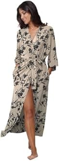 Women's Soft Robes Long Bath Robes Full Length Kimonos Sleepwear Dressing Gown,Solid Color