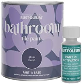 Rust-Oleum Purple Water-Resistant Bathroom Tile Paint in Gloss Finish - Mulberry Street 750ml
