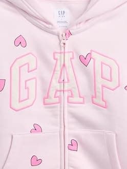 GAP girls Logo Fz Hooded Sweatshirt