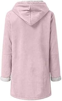 SHAOBGE Womens Plus Size Winter Coats Warm Sherpa Fleece Lined Jackets Hooded Parka Faux Suede Pea Coat Outerwear 2024