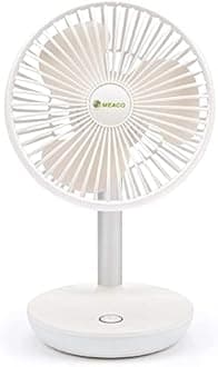 Meaco MeacoFan 260c Cordless Cooling Fan - Small, Very Quiet Desk Fan for Bedrooms, Desktops and Office - Portable, USB Type C, Rechargeable, Low Energy