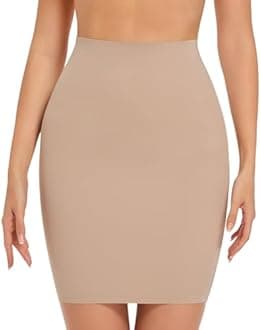 ONEW Shapewear Dress Slip Shaping Half Slips Under Dress Tummy Control Slimming Slip Body Shaper Seamless Underwear for Women